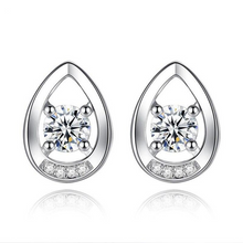 Load image into Gallery viewer, 925 Sterling Silver Water Droplets Stud Earring
