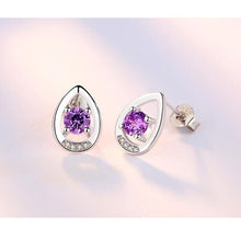 Load image into Gallery viewer, 925 Sterling Silver Water Droplets Stud Earring